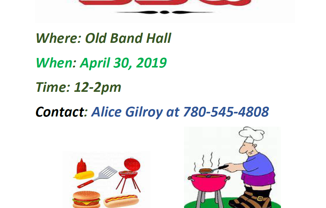Elders BBQ, April 30th