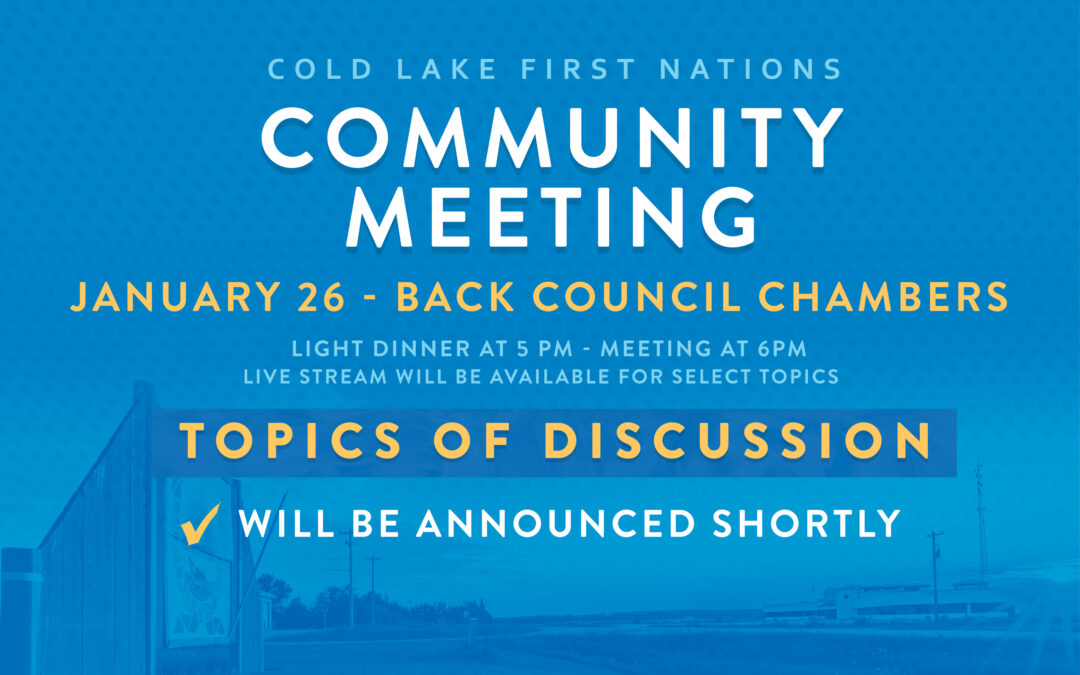 Community Meeting Happening on Thursday, January 26th